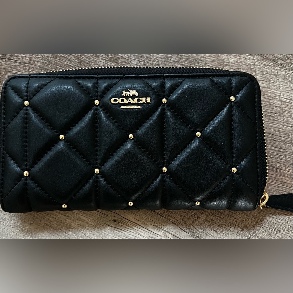 Coach Black Quilted Leather Bag